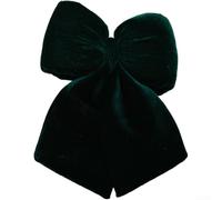 Adorno de lazo de terciopelo de franela para colgar en el árbol de Navidad y decoraciones de boda con diseño sofisticado (I)