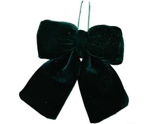 Adorno de lazo de terciopelo de franela para colgar en el árbol de Navidad y decoraciones de boda con diseño sofisticado (G)