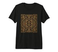 Adorno de línea geométrica simétrica Camiseta Premium
