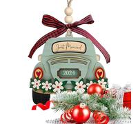 Adorno de madera para boda, decoración para parejas, árbol de Navidad, adorno de madera para recién casados, recuerdo de boda, exquisito para vacaciones, amigos, amantes