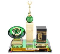 Adorno de Mezquita, Modelo de Torre de Reloj de Kaaba musulmán Modelo de Kaaba musulmán Pieza de exhibición islámica decoración de Mesa para el hogar islámico