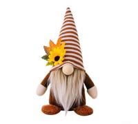 Adorno de muñeca enana con sombrero de girasol para mejorar tus celebraciones navideñas (A)