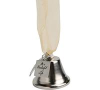 Adorno de Navidad con alas de ángel de campana, con texto en inglés "It S A Wonderful Life", colgante para árbol de Navidad, práctico manejo