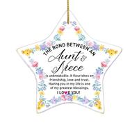Adorno de Navidad para tía y sobrina, el vínculo entre una tía y sobrina es irrompible, regalo de adorno para tía, tía, regalos de cumpleaños, regalos de mejor tía
