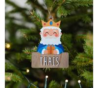 Adorno de Navidad Personalizado Rey Melchor - Decoración navideña en madera - Vintiun - Personalizable con nombre