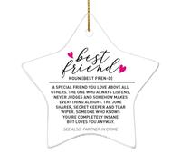 Adorno de Navidad, un amigo especial que amas, adorno de amistad regalo para amigas, mujeres, mejores amigas, hermanas, BBF, regalos de graduación de cumpleaños