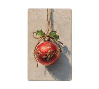 Adorno de Navidad vintage con una sola palanca en blanco, cubierta decorativa para interruptor de luz, 1 banda para cocina, habitación, baño, tamaño 11,4 x 7 cm