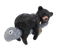 Adorno de oso con diseño de ramas de árbol, hecho de resina para añadir un elemento natural y rústico a la decoración de jardín o patio