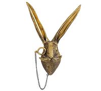 Adorno de pared con cabeza 3D, decoración de ciervo, adornos de conejo, esculturas de pared de cabeza de animal, estatua de arte moderno, cabezas de animales, accesorios para el hogar, decoración de