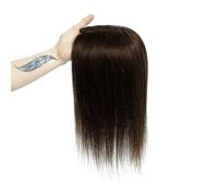 Adorno de pelo for mujer, base de encaje de cabello humano, postizos brasileños de 10-18 pulgadas, extensiones de cabello rectas con clip en una pieza for cabello adelgazante (Size : 12 inches 30cm,