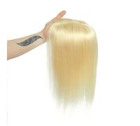 Adorno de pelo for mujer, base de encaje de cabello humano, postizos brasileños de 10-18 pulgadas, extensiones de cabello rectas con clip en una pieza for cabello adelgazante (Size : 14 inches 35cm,