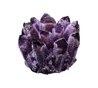 Adorno de - Piedra de cuarzo de | Adornos de racimo de cristales verdes | Espécimen mineral | Piedras naturales para meditación, yoga, dormitorio, sala de estar