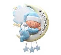 Adorno de primera Navidad para bebé, decoración de árbol de Navidad de bebé, colgante de primer árbol de Navidad para niñas y niños, decoración de árbol de Navidad para bebé, adorno de Navidad