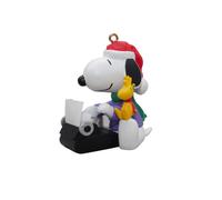 Adorno de recuerdo Hallmark - Foco literario de Snoopy 2002 (QX8043)