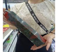 Adorno de Reiki de cristal de pilar de piedra de sangre de dragón natural decoración de la habitación (Size : 800-900g)