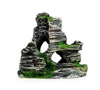 Adorno de Resina para Acuario: Casa, Puente, Decoración para Pecera, Paisaje con, El 11x5x11cm