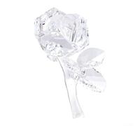 Adorno de rosa para exhibición creativa y decoración con material simulado adecuado para uso a largo plazo (blanco)