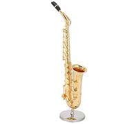 Adorno De Saxofón Adornos De Decoración Modelo De Regalo Instrumento Musical De Acción De Gracias Mini Miniatura Adorno De Saxofón Alto De 19 Cm Adorno De Saxofón Alto