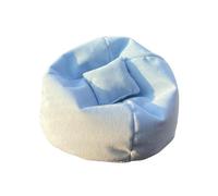 Adorno de silla de puf - Asiento de coche de muñeca de 15 cm, asiento hecho a mano, puf hecho a mano, juguete de coche, sofá de felpa, accesorio práctico | Para coleccionistas, fanáticos, chica