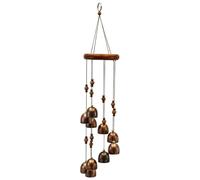 Adorno de suspendido con Colgante de Madera, Porche Giratorio, Entrada, balcón, Patio, jardín, hogar, Detalle Interior, campanillas de de Metal para Exteriores, campanillas de