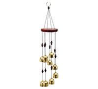Adorno de suspendido con Colgante de Madera, Porche Giratorio, Entrada, balcón, Patio, jardín, hogar, Detalle Interior, campanillas de de Metal para Exteriores, campanillas de