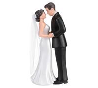 Adorno de Tarta de Boda para Novia y Novio JynxtoyZeal Resina Figuras de Pareja de Novios Figuras de Pastel de Boda Figura de San Valentín 11 cm