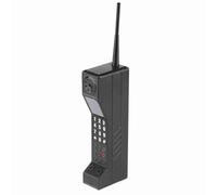 Adorno de Teléfono Celular de Ladrillo Retro, Modelo de Telefonía Móvil Celular Vintage Simulación de Teléfonos Celulares de Ladrillo Antiguo para la Decoración Escenario Hogar (Negro)