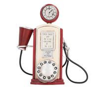 Adorno de teléfono Retro para Montar en la Pared, decoración Vintage de teléfono con Cable de Hierro, Modelo de teléfono Antiguo Realista con Marcador auténtico para decoración de