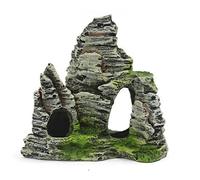 Adorno decorativo para acuario con vista a la montaña, as description, poliéster, como se muestra en la