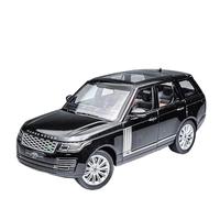 Adorno estático de colección con Sonido y luz for Land Rover Range Rover SUV a Escala 1:18, Modelo de Coche de aleación de Zinc Fundido a presión.(Black)