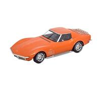 Adorno Estático De Metal A Escala Naranja para Chevrolet Corvette C3 Modelo De Coche De Aleación Escala 1/18 Exquisita Artesanía Decoración