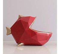 Adorno Estatua de pez de Resina Estatuilla para Mesa Oficina Herramientas para teléfonos móviles Organizador de Control Caja de Almacenamiento de Dulces Adornos Decoración del hogar-3_Tamaño:_como se
