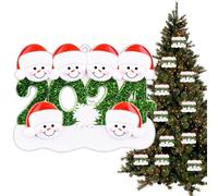 Adorno familiar para árbol de Navidad, adornos familiares de villancicos, adornos familiares de recuerdo, adornos familiares populares de Navidad