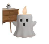 Adorno Fantasmita | Estatua Portavelas Fantasma | Figurilla Ornamental De Resina para Halloween En Hogar Oficina Comedor Estudio Entrada Sala Baño