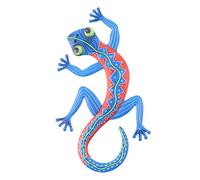 Adorno Geco adornos de jardín al aire libre arte del metal gecko muro decoración ornamento colgante de pared adorno de geco familiar colgar en la pared accesorios estatua planchar