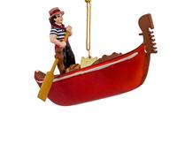 Adorno góndola de Noble Gems, Cristal, Rojo, 12,7 cm