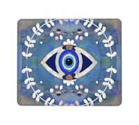 Adorno Griego Mati Mataki Matiasma Mal De Ojo Alfombrilla Raton Portátil Alfombrillas De Mouse Pequeña Alfombrilla De Ratón para Juego Ordenador Escritorio 25X30Cm