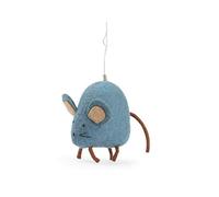 Adorno infantil de fieltro hecho a mano, color azul