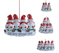 Adorno Navidad Personalizado Apellidos Personalizados Adornos de Navidad para el arbol Añade tu Apellido y bendice a tu Familia (Muñeco de Nieve)