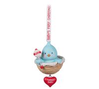 Adorno navide o de pl stico Hallmark Keepsake con fecha de 2022 para beb s varones, primer p jaro azul navide o