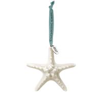 Adorno navide o de porcelana premium con fecha de Hallmark Keepsake 2017 ""Recordando siempre"" y ""Estrella de mar con duelo""