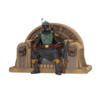 Adorno navide o de recuerdo Hallmark, resina, 2022, Star Wars: The Mandalorian Boba Fett en el trono