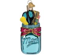 Adorno navide o de vidrio soplado para rbol de Navidad de la vieja escuela para mam que educa en casa