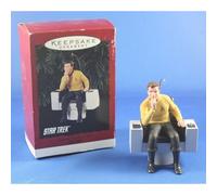 Adorno navide o del capit n James T. Kirk sentado en la silla del capit n - Star Trek: La serie original - Adorno de recuerdo Hallmark de 1995