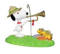 Adorno navide o Hallmark de recuerdo 2024. Beagle Scouts de Peanuts Gang, 50. aniversario. Arriba y brilla! Regalo para fans de Peanuts.