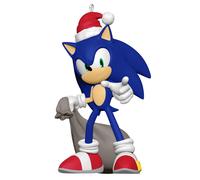 Adorno navide o Hallmark Keepsake 2024 de Sonic the Hedgehog Santa, regalos de Sonic para gamers