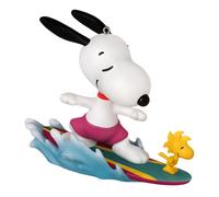 Adorno navide o Hallmark Keepsake 2024 Peanuts. Destacado: Snoopy Surf's Up! Regalos para fans de Peanuts.