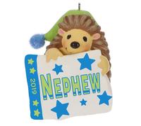 Adorno navide o Hallmark Keepsake con fecha de 2019 (sobrino erizo)