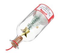 Adorno Navideño de Cristal Voz Grabable y Escena Verde | Vidrio, Resina, Corcho y Plástico, Colgante para Árbol o Repisa, Adecuado para Amigos y Parejas