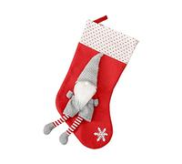 Adorno navideño de enano sin rostro para calcetines largos con forma de tela no tejida, adorno para ventana del hogar